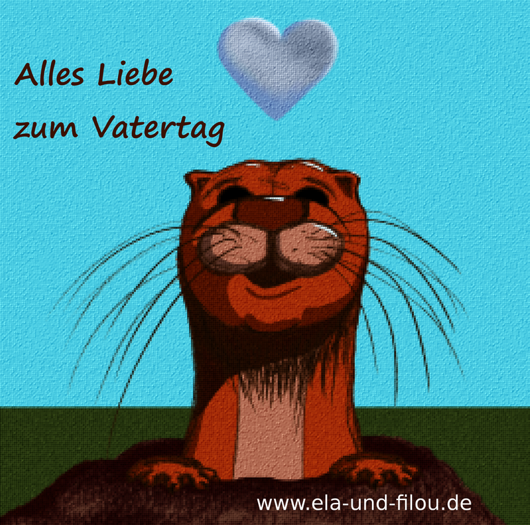 Ela und Filou Vatertagsgrüße